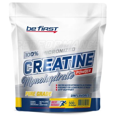 Креатин моногидрат порошок Be First Creatine Monohydrate Micronized Powder 500 гр натурал 3647₽