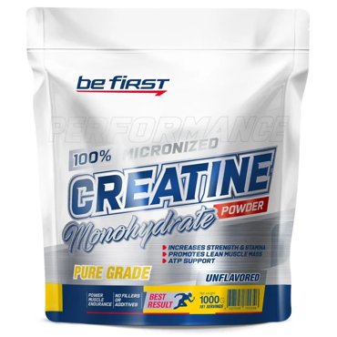 Креатин моногидрат порошок Be First Creatine Monohydrate Powder 1000 гр натуральный вкус 4800₽