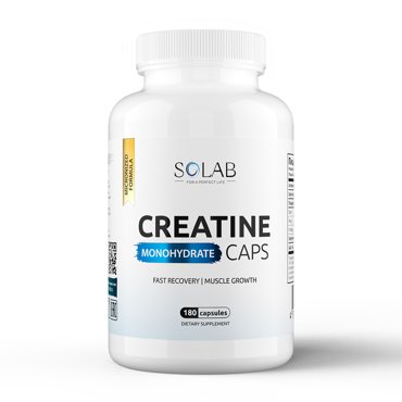 Креатин моногидрат SOLAB Creatine Monohydrate для набора массы тела 180 капсул 660₽