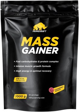 Prime Kraft Mass Gainer 1000 g клубника банан 1190₽