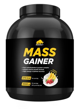 Prime Kraft Mass Gainer банка 3000 g клубника банан 2890₽