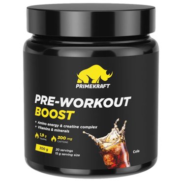Предтренировочный комплекс порошок Prime Kraft Pre-Workout Boost Кола 20 порций 300 г 1159₽