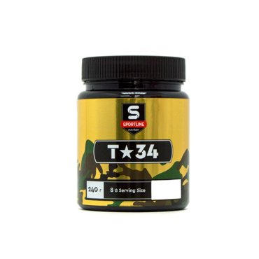 Предтренировочный комплекс SportLine Nutrition T-34 адреналин 240 г 1986₽