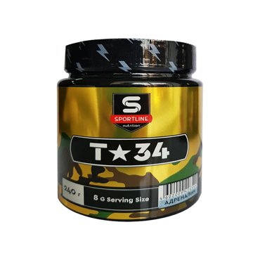 T-34 Sportline Nutrition 240 гр адреналин 1550₽