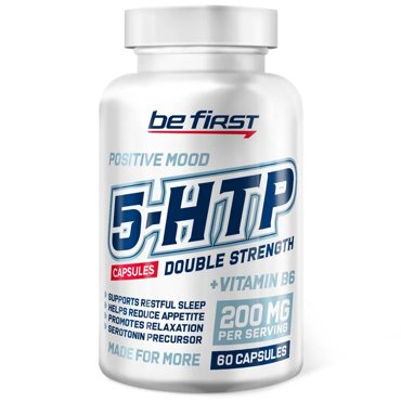 Be First 5-HTP 200 MG B6 DOUBLE STRENGTH 60 капсул 1430₽