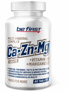 Be First CaMgZnMnD3 60 таблеток 570₽