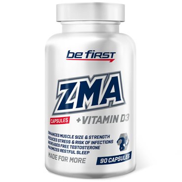 Be First ZMA vitamin D3 90 капс 1624₽