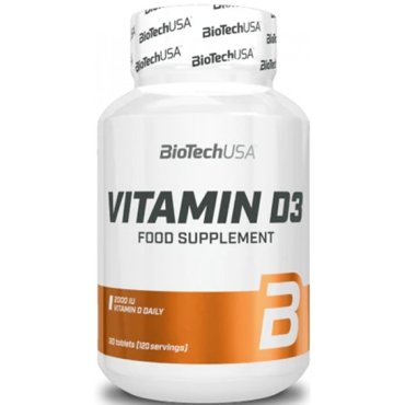 BioTechUSA Vitamin D3 2000 IU 120 таб 1560₽