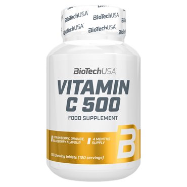 Витамин C BioTechUSA Vitamin C 500 мг 120 таб 1160₽