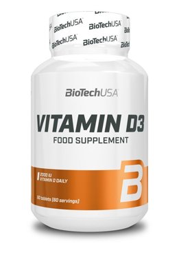 Витамин D3 BioTechUSA Vitamin D3 2000 IU 60 таблеток 952₽