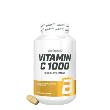 Витамин С L-аскорбиновая кислота BiotechUSA Vitamin C 1000 мг 250 таб 2290₽