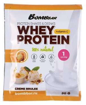 Bombbar Whey protein 30 гр Крем-брюле 196₽
