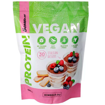 Протеин Bombbar Vegan Protein 900 г italian dessert 1990₽