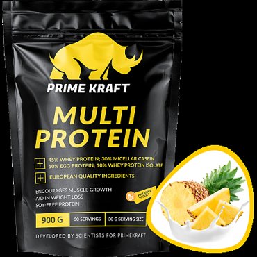 Протеин Prime Kraft Multi Protein 900 г ананасовый йогурт 2700₽