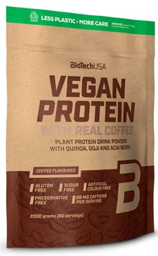 Вегетарианский протеин BioTechUSA Vegan Protein 2000 г Кофе 6684₽
