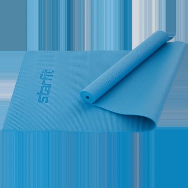 Коврик для йоги и фитнеса StarFit Core FM-101 синий пастель 173 см 5 мм 1025₽