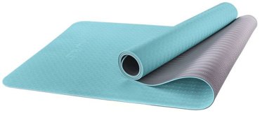 Коврик для йоги и фитнеса StarFit FM-201 мятныйсерый 173 см 6 мм 3249₽