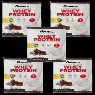 Bombbar Bombbar Порционный протеин Whey Protein 5шт по 30г Шоколадный 683₽