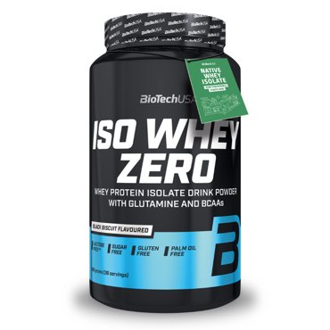 Изолят сывороточного протеина BioTechUSA Iso Whey Zero порошок 908 г Чёрный бисквит 5159₽