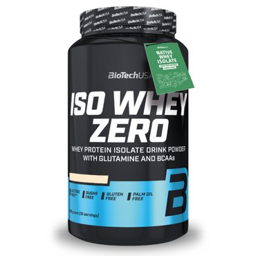 Изолят сывороточного протеина BioTechUSA Iso Whey Zero порошок 908 г Малина 4586₽