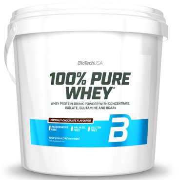 Протеин BioTechUSA 100 Pure Whey 4000 г шоколад-кокос 14086₽