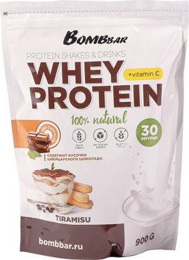 Протеин Bombbar сывороточный протеиновый коктейль Whey Protein 18кг тирамису 4967₽