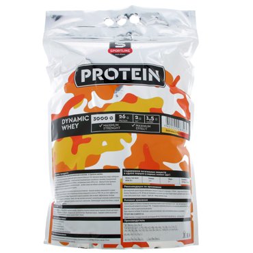 Протеин SportLine Dynamic Whey 3000 г Banana-strawberry 11086₽
