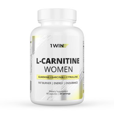 L-Carnitine WOMEN 1WIN 90 капсул L-Карнитин жиросжигатель спортивный для женщин 696₽
