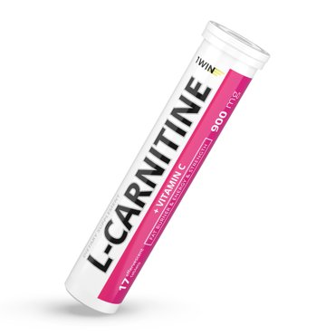 Л-карнитин 900 мг в шипучих таблетках L-Carnitine Витамин C 1WIN 17шт со вкусом лимона 758₽