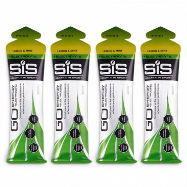 Гель энергетический с электролитами SIS Go PLUS Electrolyte Gel Лимон и Мята 60мл 4шт 1200₽