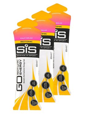 Гель изотонический углеводный SiS GO Isotonic Energy 3шт по 60мл фруктовый салат 712₽