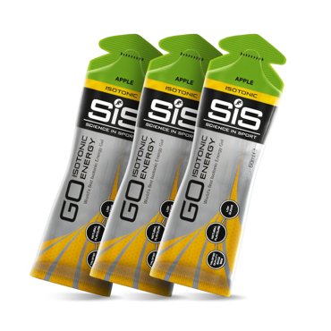 Гель изотонический углеводный SiS GO Isotonic Energy Gels 3х60мл вкус Яблоко 840₽
