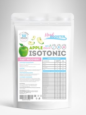 Изотоник MoodBooster со вкусом Яблоко 1000г 376₽