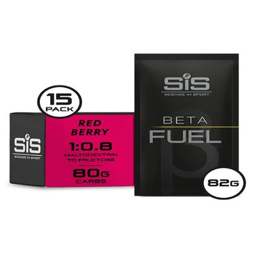 Напиток высокоуглеводный с электролитами в порошке SiS Beta Fuel 15х82г Красные ягоды 7425₽