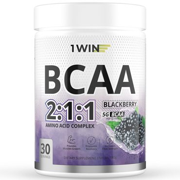 Аминокислоты BCAA 211 1WIN бцаа вкус ежевика 180 г 30 порций 626₽