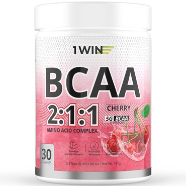 Аминокислоты BCAA 211 1WIN бцаа вкус вишня 180 г 30 порций 696₽