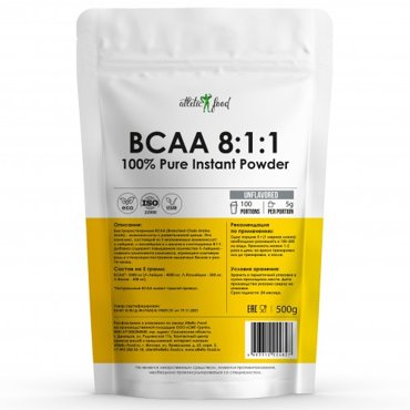 Atletic Food Pure Instant Powder 811 BCAA 500 г без вкуса 1154₽