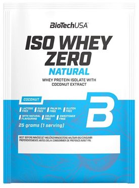 Изолят протеина BioTechUSA Iso Whey Zero LACTOSE FREE NATURAL 25 г кокос 188₽