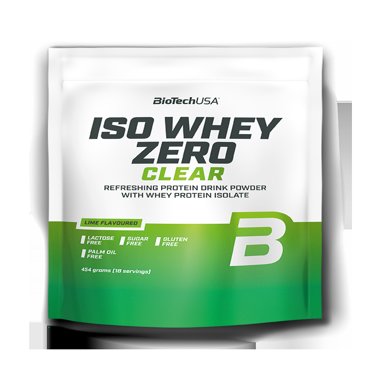 Изолят сывороточного протеина BioTechUSA Iso Whey Zero Clear 454 г лайм 1869₽