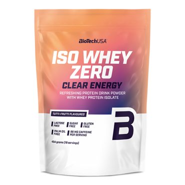 Изолят сывороточного протеина BioTechUSA Iso Whey Zero Clear Energy 454 г тутти-фрутти 1869₽