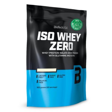 Изолят сывороточного протеина BioTechUSA Iso Whey Zero порошок 500 г Чёрный бисквит 2831₽