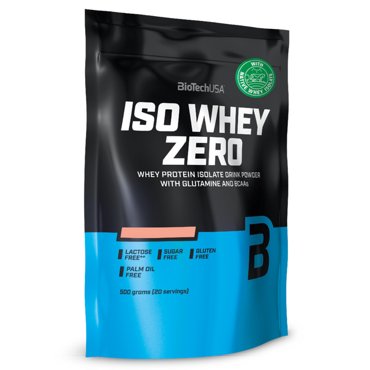 Изолят сывороточного протеина BioTechUSA Iso Whey Zero порошок 500 г Малина 2831₽