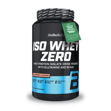 Изолят сывороточного протеина BioTechUSA Iso Whey Zero порошок 908 г клубника 14999₽