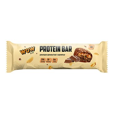 Батончик Prime Kraft WOW Protein Bar протеиновый шоколадно-ореховый торт с карамелью 45 г 91₽