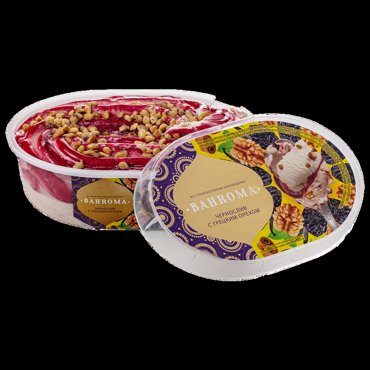 Мороженое Bahroma чернослив с грецким орехом 10 в ванне 450 г 559₽
