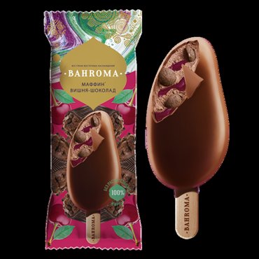 Мороженое Bahroma Маффин эскимо вишня и шоколад 8 75 г 109₽