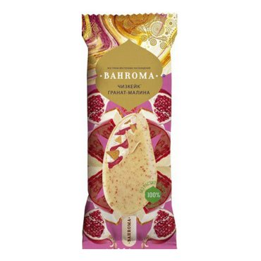 Мороженое сливочное Bahroma Чизкейк гранат-малина 75 г 129₽