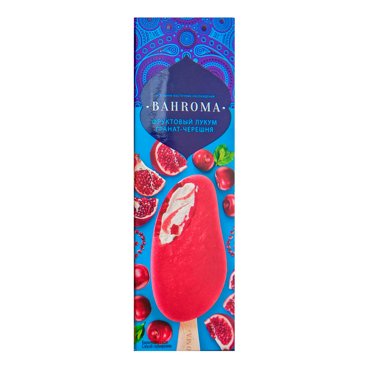 Мороженое сливочное Bahroma Фруктовый лукум гранат-черешня 75 г 66₽