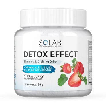 Фитококтейль SOLAB Detox с экстрактом лимонника вкус клубникa 32 порции 343₽