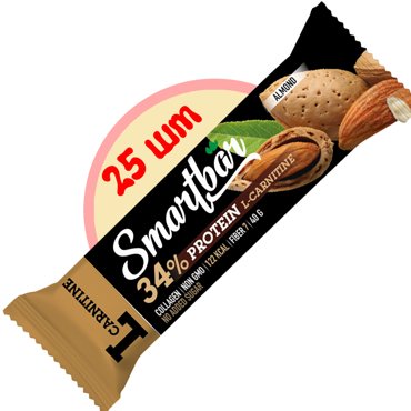 Батончик протеиновый Smartbar Protein L-carnitine Миндаль с L-карнитином 25 шт х 40 г 1199₽